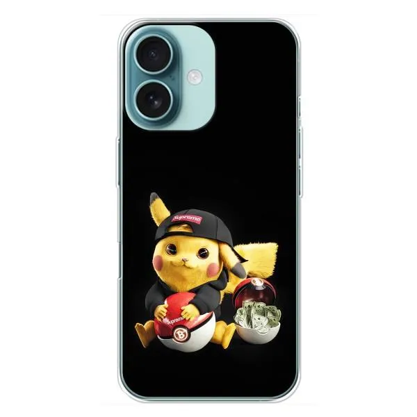 Чехол с принтом «Пикачу» для iPhone 16 Plus Чехол с принтом «Пикачу» для iPhone 16 Plus