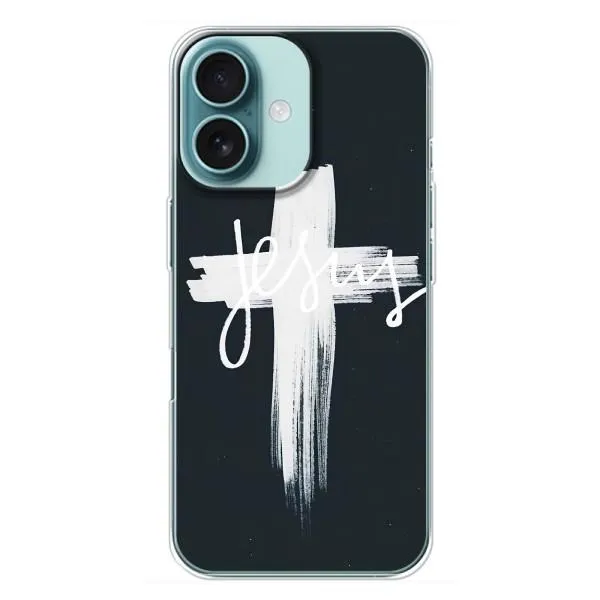 Чехол с принтом «Иисус» для iPhone 16 Plus Чехол с принтом «Иисус» для iPhone 16 Plus