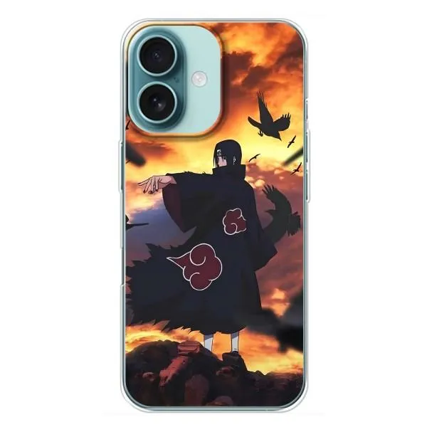 Чехол с принтом «Итачи с воронами» для iPhone 16 Plus