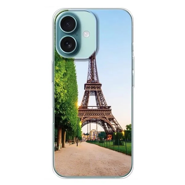 Чехол с принтом «Дорога в Париж» для iPhone 16 Plus