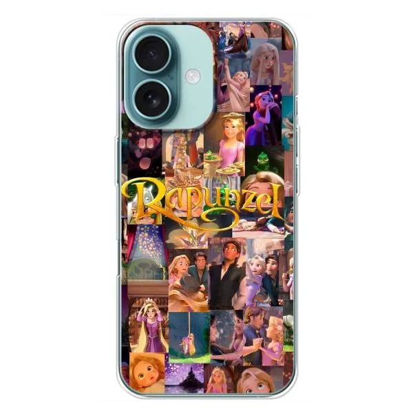 Чохол з принтом «Колаж Рапунцель» для iPhone 16 Plus Чохол з принтом «Колаж Рапунцель» для iPhone 16 Plus
