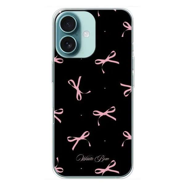 Чехол с принтом «Банты на черном» для iPhone 16 Plus