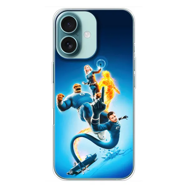 Чехол с принтом «Герои Фантастическая Четверка» для iPhone 16 Plus Чехол с принтом «Герои Фантастическая Четверка» для iPhone 16 Plus