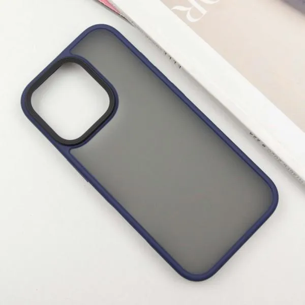 TPU+PC чехол Metal Buttons для Apple iPhone 16 Pro Max (6.9") — Синий — фото 3 TPU+PC чехол Metal Buttons для Apple iPhone 16 Pro Max (6.9") — Синий — фото 3