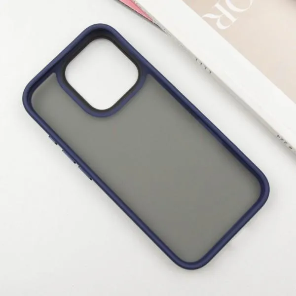 TPU+PC чехол Metal Buttons для Apple iPhone 16 Pro Max (6.9") — Синий — фото 4 TPU+PC чехол Metal Buttons для Apple iPhone 16 Pro Max (6.9") — Синий — фото 4