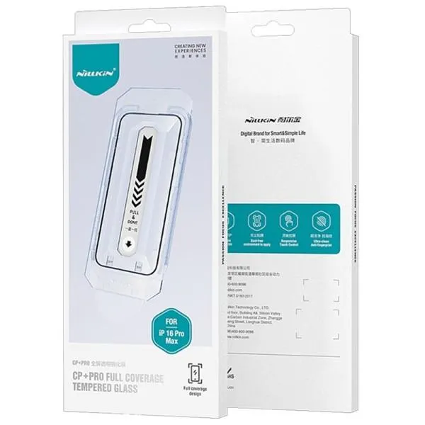 Защитное стекло Nillkin (CP+PRO) для Apple iPhone 16 Pro Max (6.9") (+ аппликатор) — Черный — фото 5
