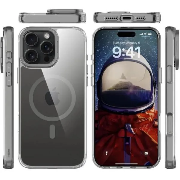 Чехол TPU Space Case Apex with Magnetic Fit для Apple iPhone 16 Pro Max (6.9") — Серый — фото 2