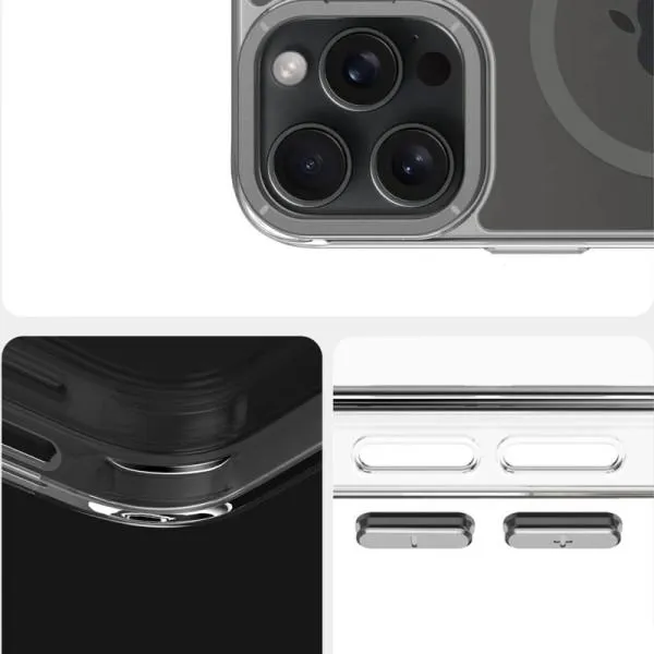 Чехол TPU Space Case Apex with Magnetic Fit для Apple iPhone 16 Pro Max (6.9") — Серый — фото 4