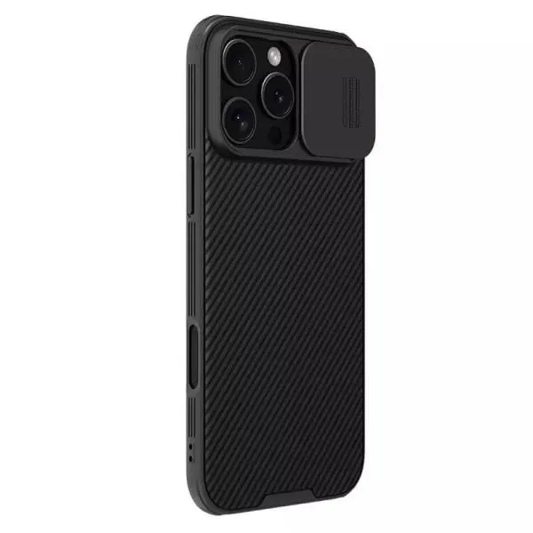 Карбонова накладка Nillkin CamShield Pro для Apple iPhone 16 Pro Max (6.9") — Чорний — фото 3 Карбонова накладка Nillkin CamShield Pro для Apple iPhone 16 Pro Max (6.9") — Чорний — фото 3