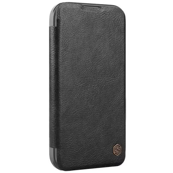 Шкіряний чохол-книжка Nillkin Qin Prop для Apple iPhone 16 Pro Max (6.9") — Чорний — фото 1 Шкіряний чохол-книжка Nillkin Qin Prop для Apple iPhone 16 Pro Max (6.9") — Чорний — фото 1