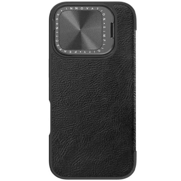 Шкіряний чохол-книжка Nillkin Qin Prop для Apple iPhone 16 Pro Max (6.9") — Чорний — фото 2 Шкіряний чохол-книжка Nillkin Qin Prop для Apple iPhone 16 Pro Max (6.9") — Чорний — фото 2