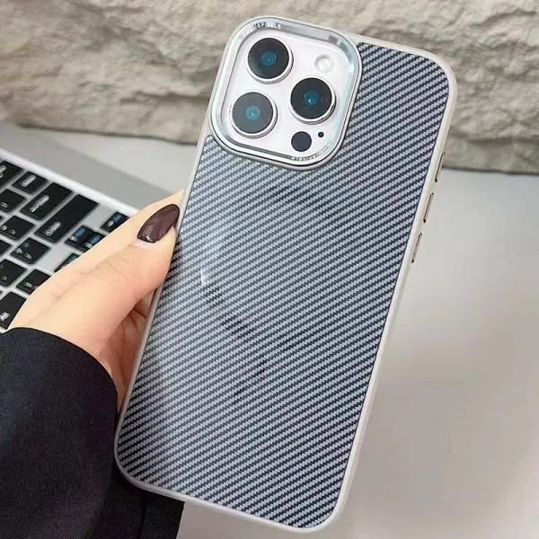 Чохол TPU+PC Carbon Mirage with MagSafe для Apple iPhone 16 Pro Max (6.9") — Сірий — фото 2 Чохол TPU+PC Carbon Mirage with MagSafe для Apple iPhone 16 Pro Max (6.9") — Сірий — фото 2