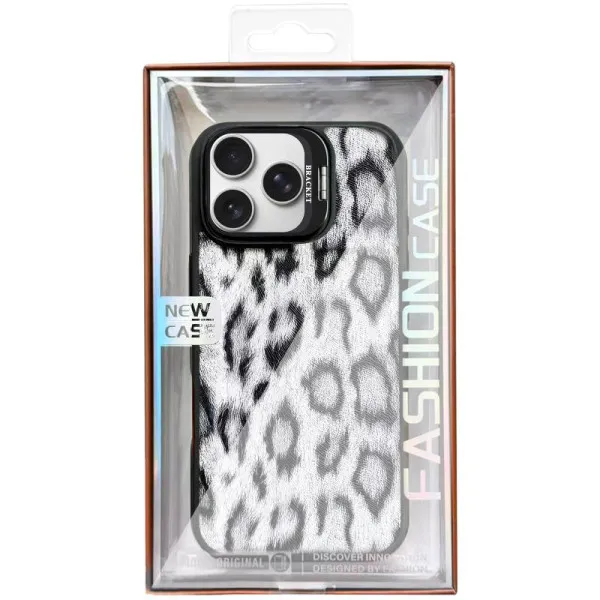Чехол TPU+PC Wild Leopard with Magnetic Fit для Apple iPhone 16 Pro Max (6.9") — Черный — фото 2