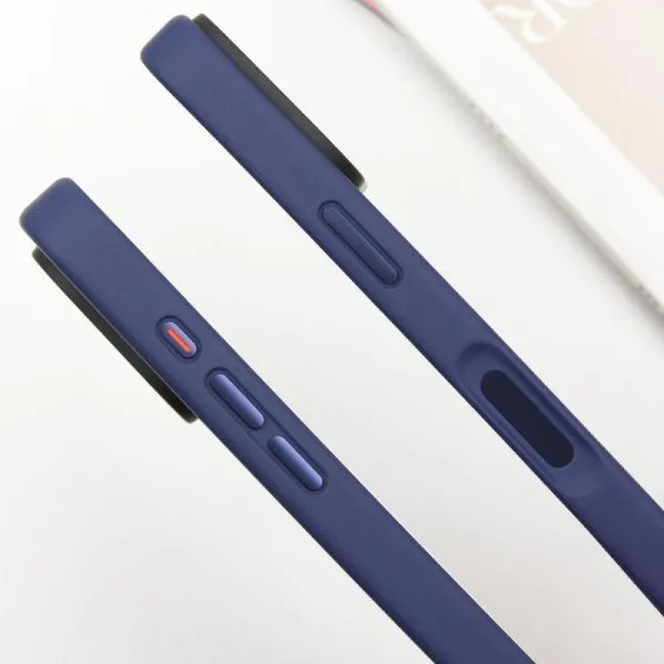 TPU+PC чехол Metal Buttons with Magnetic Fit для Apple iPhone 16 Pro Max (6.9") — Синий — фото 4
