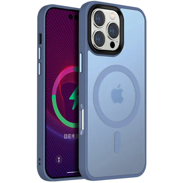 Чехол Ummi Colorful with Magnetic Fit для Apple iPhone 16 Pro Max (6.9") — Голубой Чехол Ummi Colorful with Magnetic Fit для Apple iPhone 16 Pro Max (6.9") — Голубой