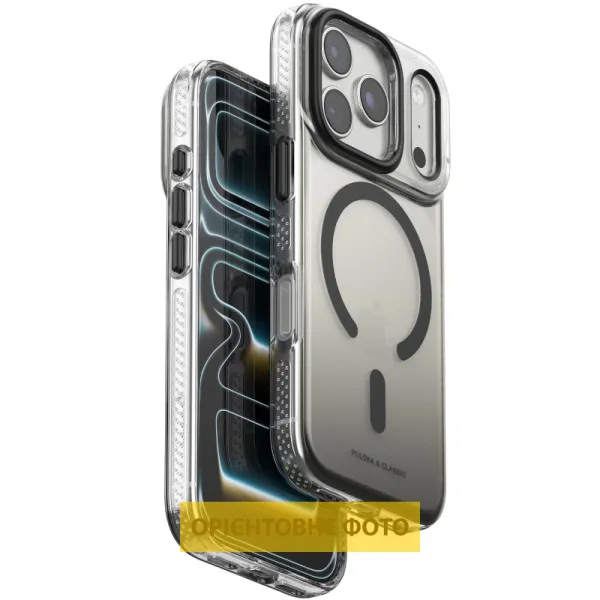 Чехол TPU+PC Puloka Resplendent with Magnetic Fit для Apple iPhone 16 Pro Max (6.9") — Черный — фото 1 Чехол TPU+PC Puloka Resplendent with Magnetic Fit для Apple iPhone 16 Pro Max (6.9") — Черный — фото 1