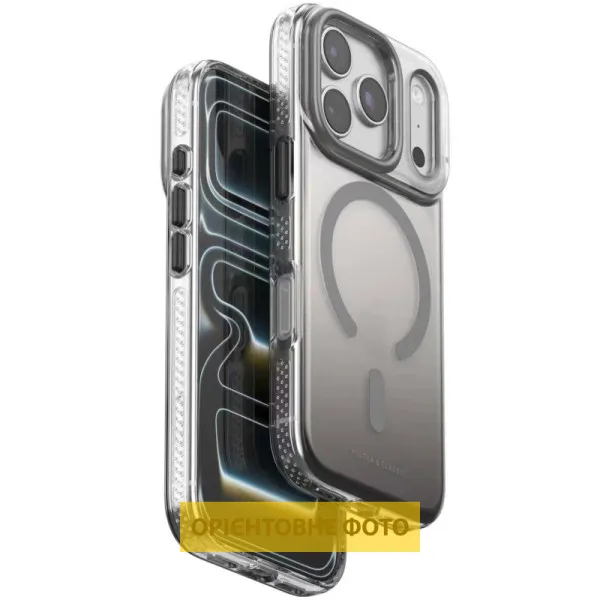 Чехол TPU+PC Puloka Resplendent with Magnetic Fit для Apple iPhone 16 Pro Max (6.9") — Серый — фото 1 Чехол TPU+PC Puloka Resplendent with Magnetic Fit для Apple iPhone 16 Pro Max (6.9") — Серый — фото 1