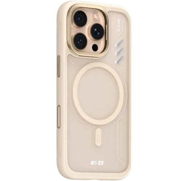 TPU+PC чехол Blueo Frosted Heat Dissip. with MagSafe для Apple iPhone 16 Pro Max (6.9") — Золотой — фото 1