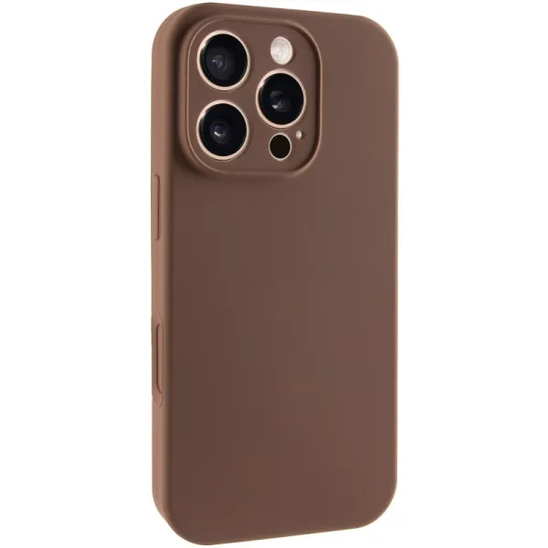 Чохол Silk Full Camera Protective (AA) NO LOGO для Apple iPhone 16 Pro Max (6.9") — Коричневий — фото 1 Чохол Silk Full Camera Protective (AA) NO LOGO для Apple iPhone 16 Pro Max (6.9") — Коричневий — фото 1