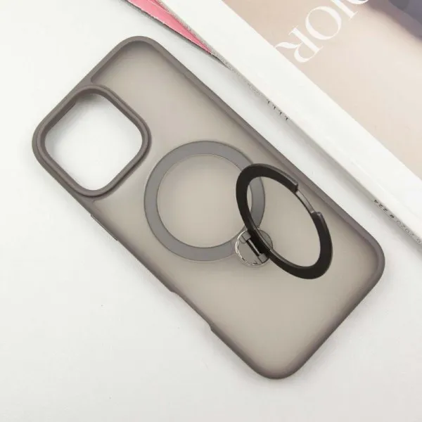 Чехол Ummi Colorful with Magnetic Fit HQ Ring для Apple iPhone 16 Pro Max (6.9") — Серый — фото 3 Чехол Ummi Colorful with Magnetic Fit HQ Ring для Apple iPhone 16 Pro Max (6.9") — Серый — фото 3