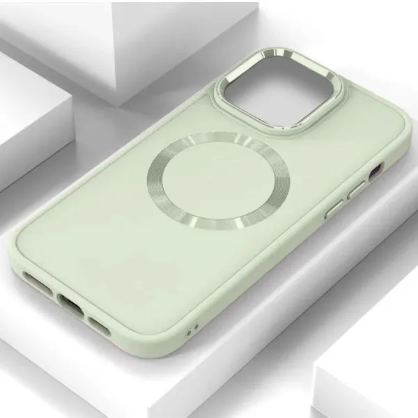 TPU чохол Bonbon Metal Style with Magnetic Fit для Apple iPhone 16 Pro Max (6.9") — Білий — фото 2