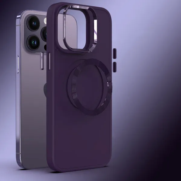 TPU чохол Bonbon Metal Style with Magnetic Fit для Apple iPhone 16 Pro Max (6.9") — Фіолетовий — фото 2 TPU чохол Bonbon Metal Style with Magnetic Fit для Apple iPhone 16 Pro Max (6.9") — Фіолетовий — фото 2