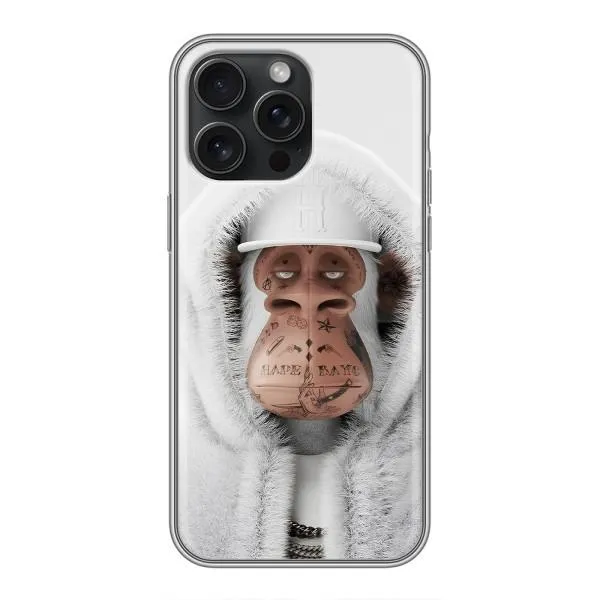 Чехол с принтом «обезьяна NFT в тату» для iPhone 16 Pro Max