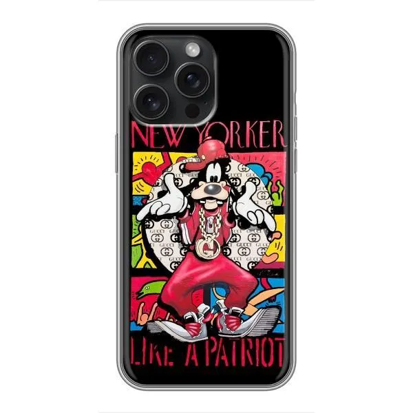 Чехол с принтом «Мультяшный Волк» для iPhone 16 Pro Max