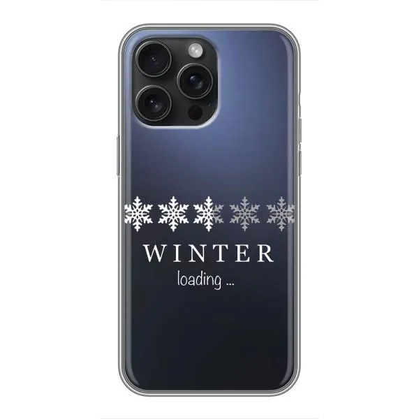 Чехол с принтом «Winter loading» для iPhone 16 Pro Max