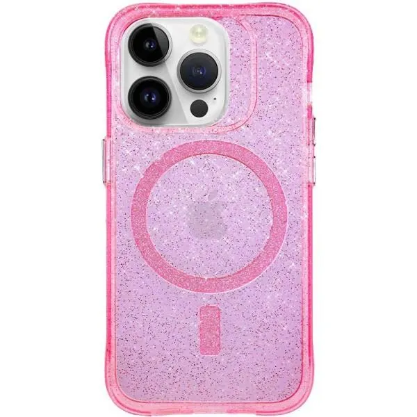 Чехол TPU Radiance with Magnetic Fit для Apple iPhone 16 Pro (6.3") — Розовый — фото 1