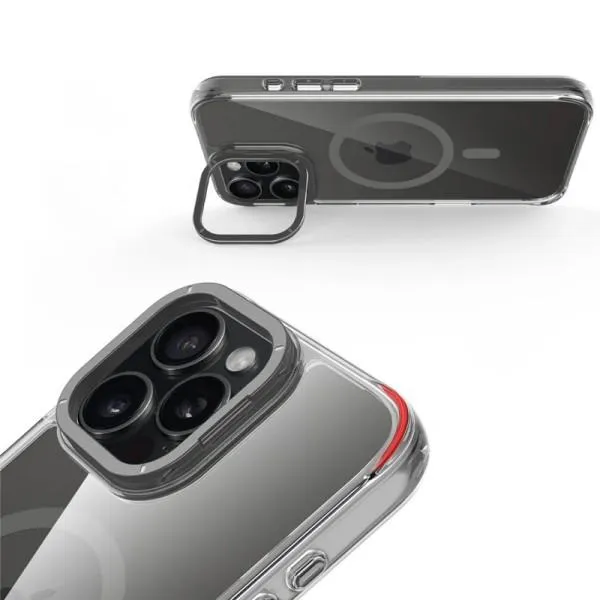 Чехол TPU Space Case Apex with Magnetic Fit для Apple iPhone 16 Pro (6.3") — Серый — фото 3