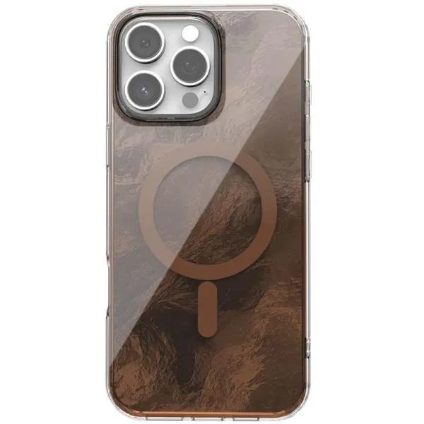 Чехол TPU Shiny Mountain Magnetic Fit для Apple iPhone 16 Pro (6.3") — Коричневый — фото 1