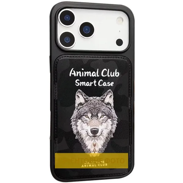 TPU+PC чохол Animal Club для Apple iPhone 16 Pro (6.3") — Чорний — фото 1 TPU+PC чохол Animal Club для Apple iPhone 16 Pro (6.3") — Чорний — фото 1