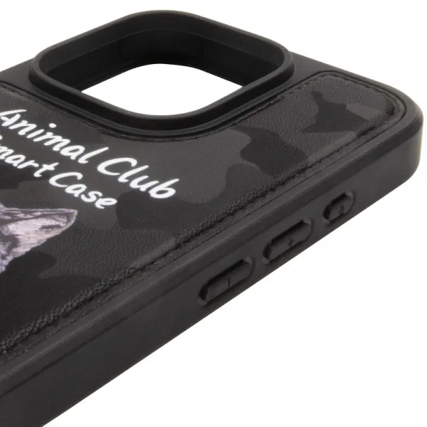 TPU+PC чохол Animal Club для Apple iPhone 16 Pro (6.3") — Чорний — фото 4 TPU+PC чохол Animal Club для Apple iPhone 16 Pro (6.3") — Чорний — фото 4