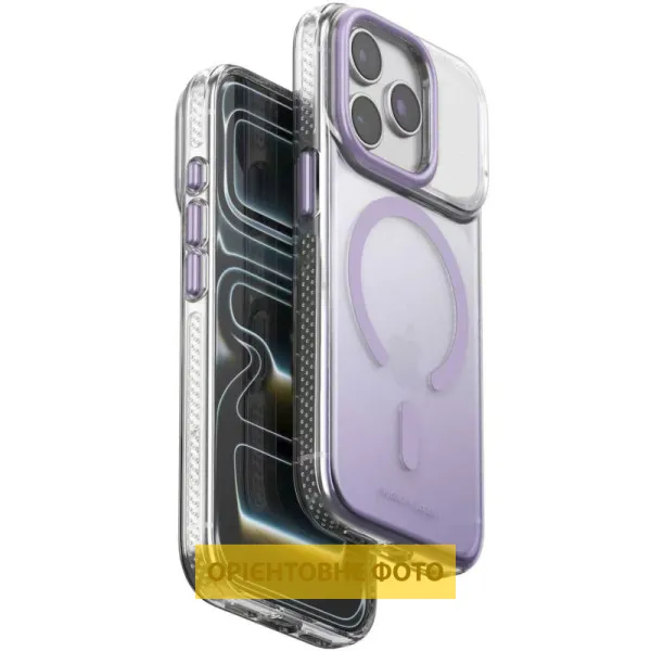 Чехол TPU+PC Puloka Resplendent with Magnetic Fit для Apple iPhone 16 Pro (6.3") — Фиолетовый
