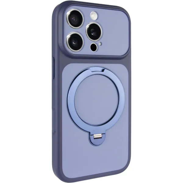 Чехол Ummi Full Camera with Magnetic Fit HQ Ring для Apple iPhone 16 Pro (6.3") — Темно-синий — фото 1 Чехол Ummi Full Camera with Magnetic Fit HQ Ring для Apple iPhone 16 Pro (6.3") — Темно-синий — фото 1