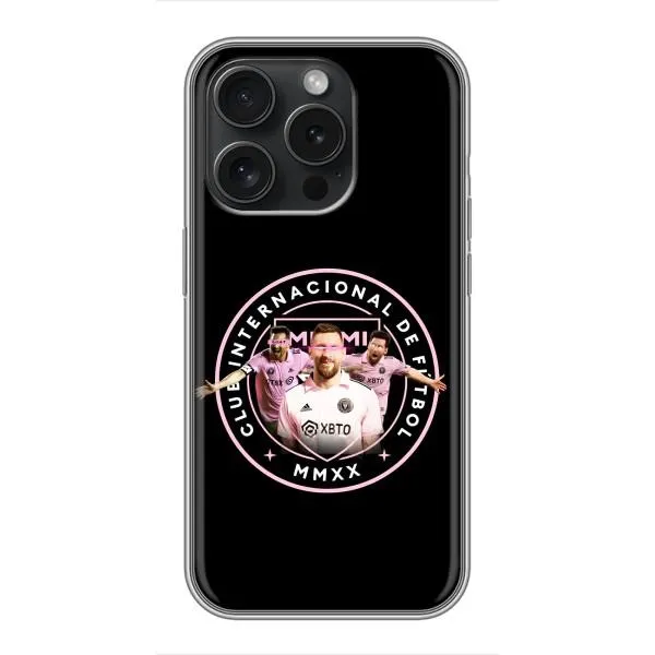 Чехол с принтом «Месси в лого» для iPhone 16 Pro Чехол с принтом «Месси в лого» для iPhone 16 Pro