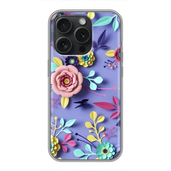 Чехол с принтом «Цветочный дизайн» для iPhone 16 Pro