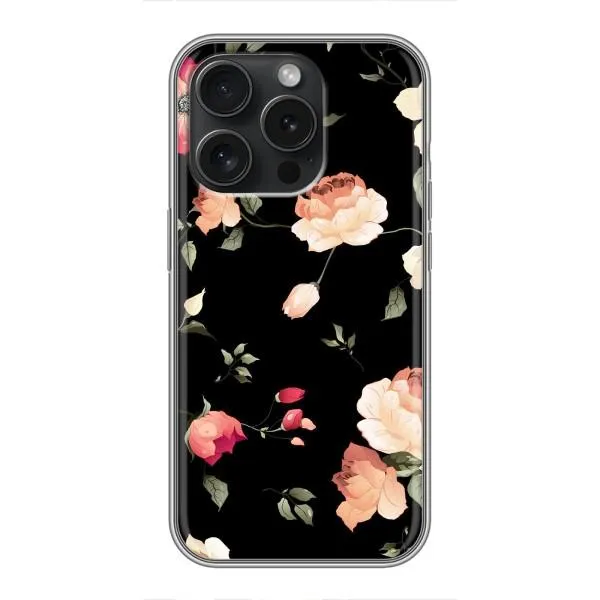 Чехол с принтом «Розочки» для iPhone 16 Pro