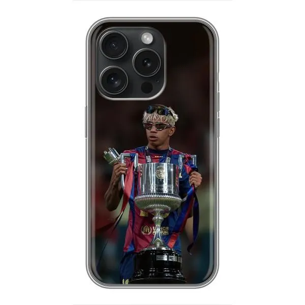 Чехол с принтом «Ямаль с кубком» для iPhone 16 Pro Чехол с принтом «Ямаль с кубком» для iPhone 16 Pro