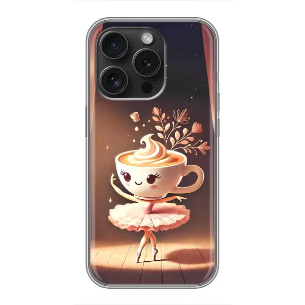 Чехол с принтом «Балерина капучина» для iPhone 16 Pro
