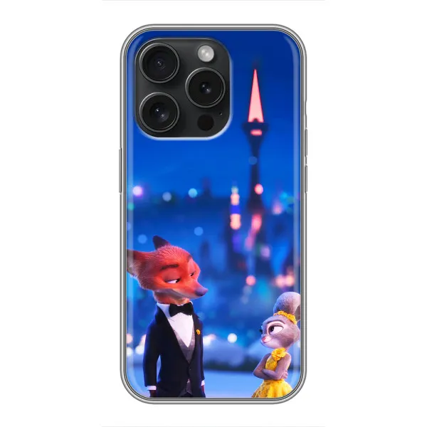 Чехол с принтом «Романтический вечер Зверополис» для iPhone 16 Pro