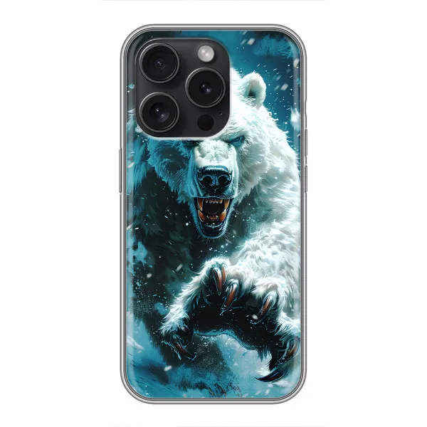 Чехол с принтом «Полярный медведь» для iPhone 16 Pro Чехол с принтом «Полярный медведь» для iPhone 16 Pro