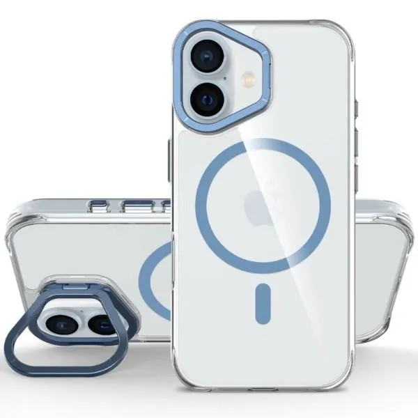 Чехол TPU Space Case Apex with Magnetic Fit для Apple iPhone 16 (6.1") — Темно-синий — фото 2