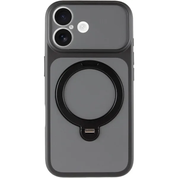 Чохол Ummi Full Camera with Magnetic Fit HQ Ring для Apple iPhone 16 (6.1") — Чорний — фото 1