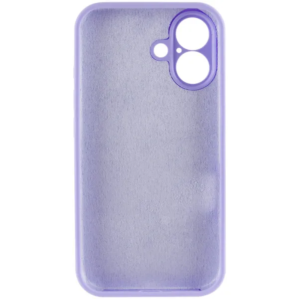 Чехол Silk Full Camera Protective (AA) NO LOGO для Apple iPhone 16 (6.1") — Сиреневый — фото 3 Чехол Silk Full Camera Protective (AA) NO LOGO для Apple iPhone 16 (6.1") — Сиреневый — фото 3