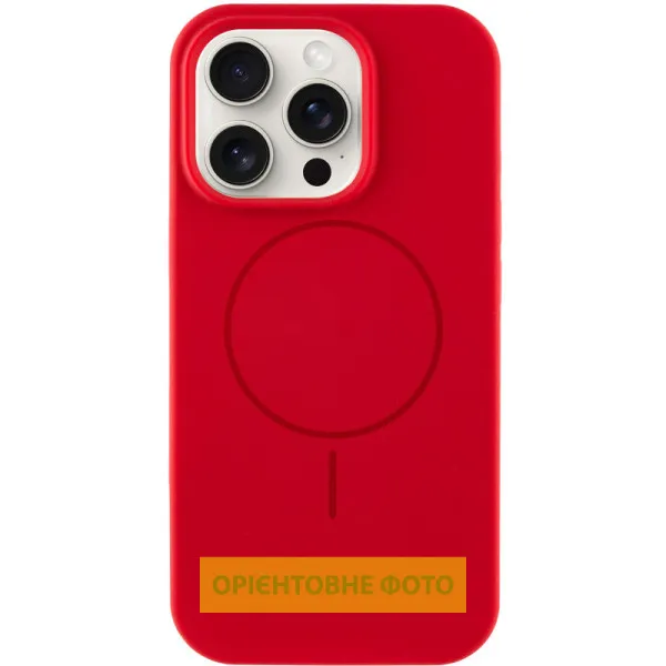 Чохол Silk Full Protective (AA) NO LOGO with Magnetic Fit для Apple iPhone 16 (6.1") — Червоний
