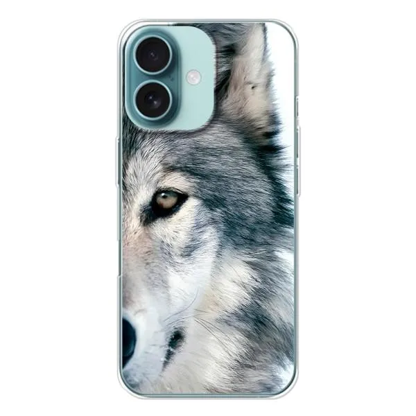 Чехол с принтом «Волк» для iPhone 16 Чехол с принтом «Волк» для iPhone 16