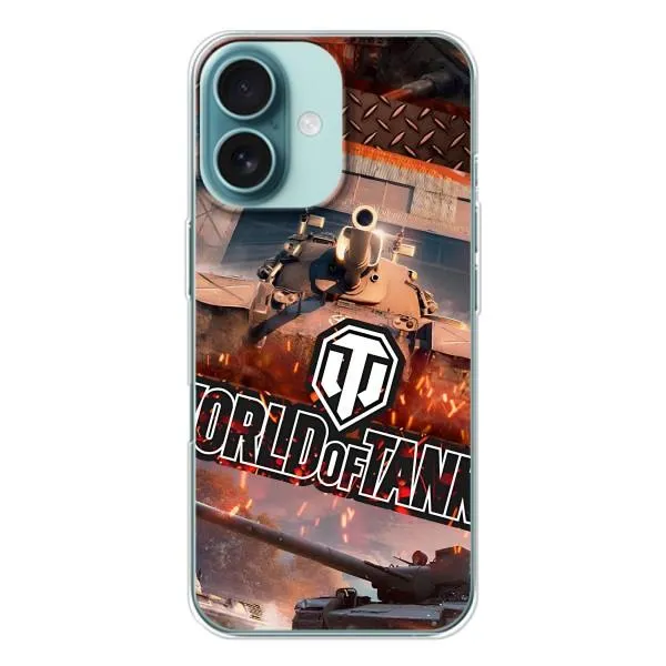 Чехол с принтом «World of Tanks» для iPhone 16 Чехол с принтом «World of Tanks» для iPhone 16