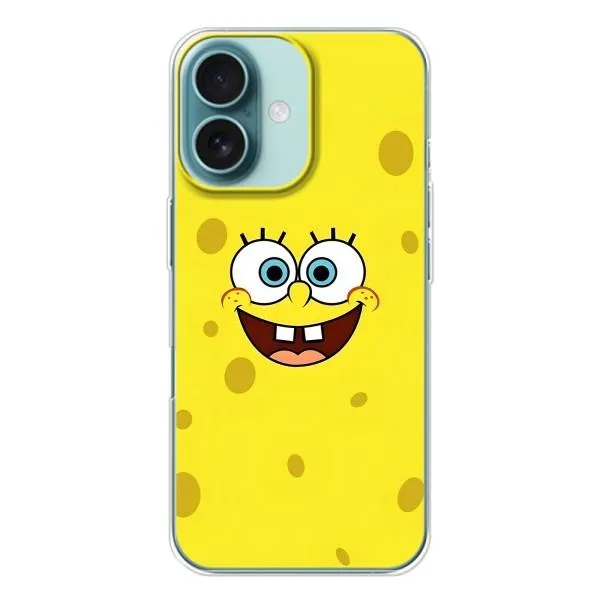 Чехол с принтом «Мордашка Спанч Боба» для iPhone 16